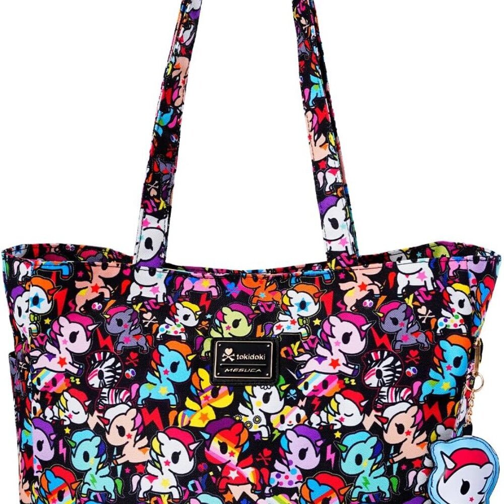 Spacious Unicorno Tote Bag with Zippered Compartment - Perfect for Daily Use
